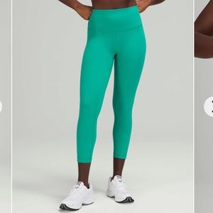 Lululemon Wunder Train High Rise Crop Leggings 23”